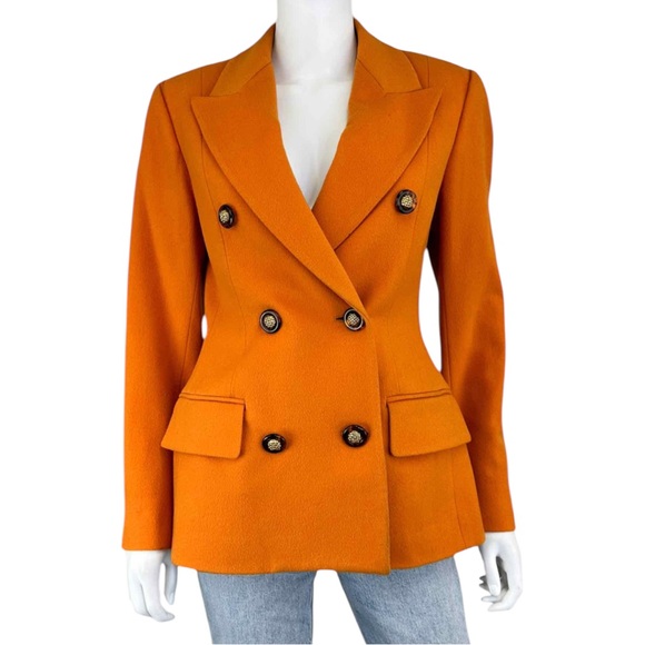 Carlisle Jackets & Blazers - CARLISLE Wool Blend Orange Blazer Size 4